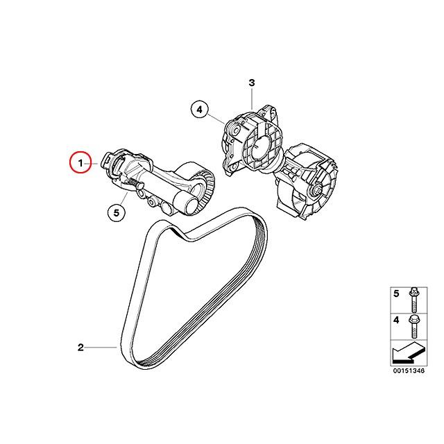 ミニクーパー　テンショナー MINI ベルトテンショナー MINI(ミニ) R60 R61 クーパーD