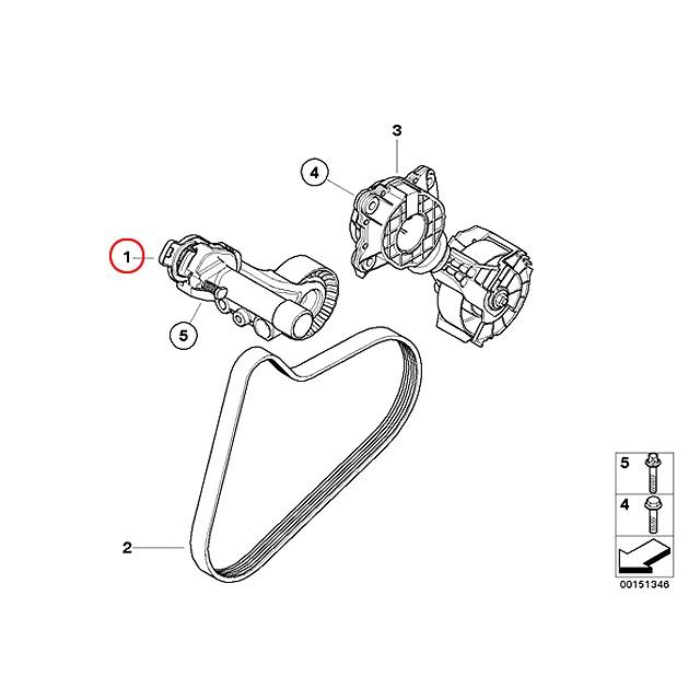 ベルトテンショナー　MINI(ミニ) R55 R56 R57 R58 R59 R60 R61　クーパー クーパーS ジョンクーパーワークス ワン　MHJCW ML16　N12 N14 N16 N18 直4エンジン｜centpiashop｜02