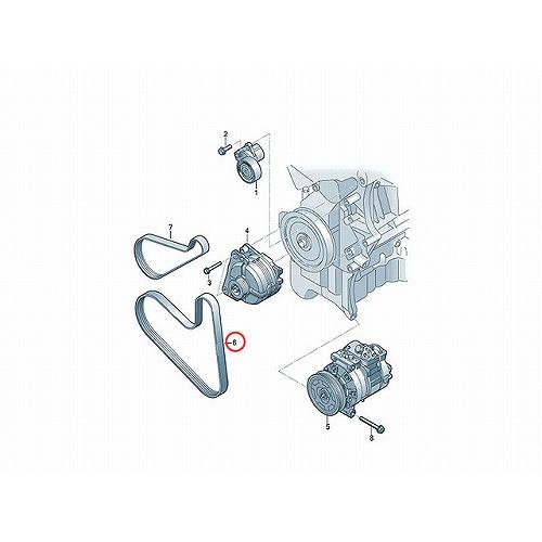 BMW ファンベルト BMW X3シリーズ F25 20i 28i WX20 N20 直4エンジン