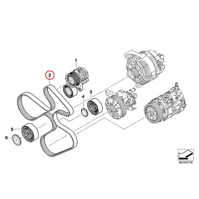 BMW ファンベルト BMW 3シリーズ E90 E91 E92 E93 335i PM35 VB35 UV35 