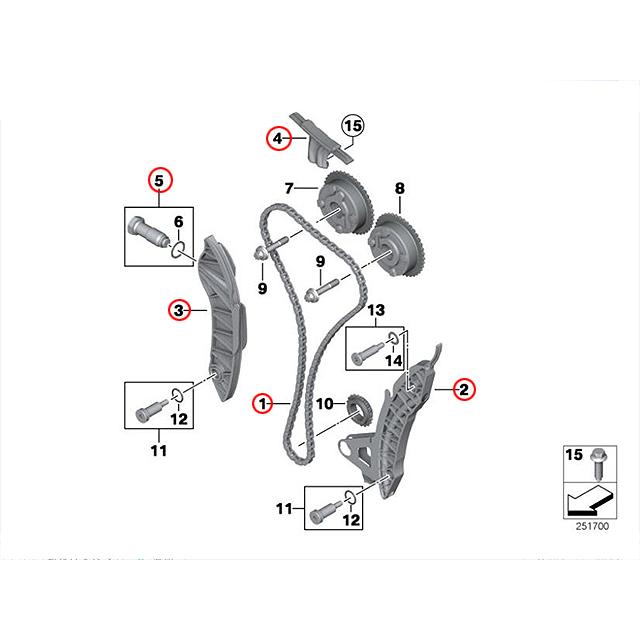 タイミングチェーン キット BMW 3シリーズ E90 E91 E92 E93 320i 325i 335i PG20 PG20G PH25