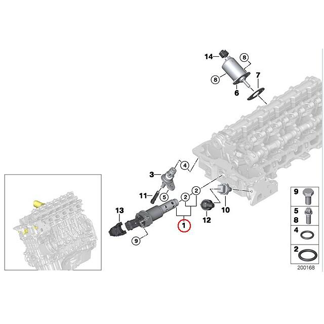 VANOS ソレノイドバルブ　BMW 1シリーズ E82 E87　130i 135i　UC35 UD30 UF30　N54 N52 直6エンジン｜centpiashop｜02