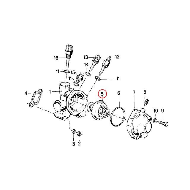 サーモスタット 80度開弁　BMW 3シリーズ E36　320i　BF20 CB20　M50 M52(直6)エンジン｜centpiashop｜02