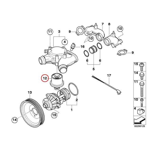 BMW サーモスタット 79度開弁 3シリーズ E90 E92 M3 VA40 WD40 S65(V8 