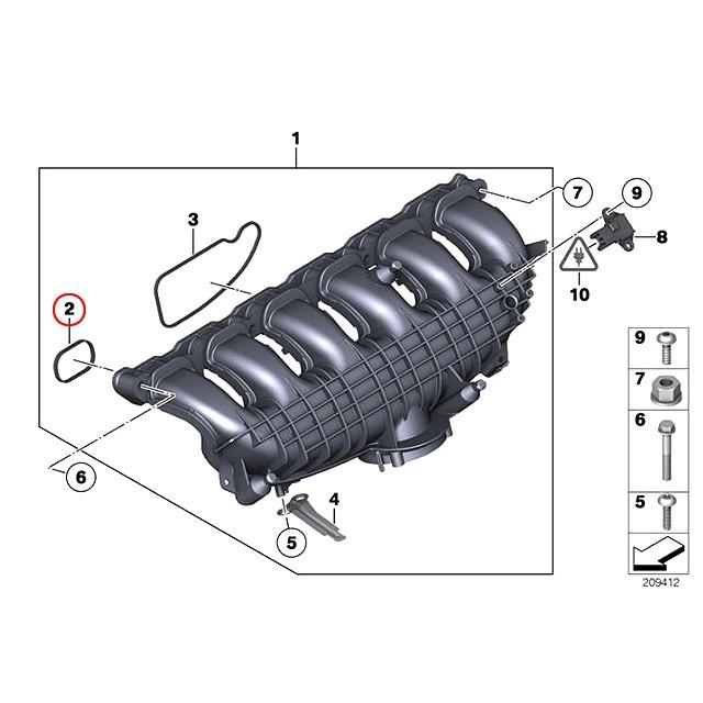 インテークマニホールド ガスケット BMW 3シリーズ E90 E91 E92 E93 323i 325i 325xi 330i 330xi