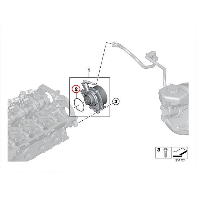 バキュームポンプ用 Oリング BMW MINI(ミニ) F20 R55 R56 R57 バキュームポンプ用 Oリング BMW MINI(ミニ) F20 R55 R56 R57
