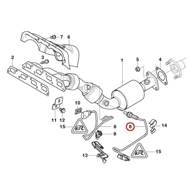 O2センサー　MINI(ミニ) R50 R52 R53　クーパー クーパーS ワン　RA16 RF16 RH16 RE16GP RE16　Cooper CooperS One｜centpiashop｜02