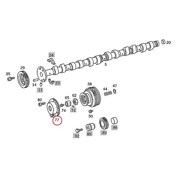 カムアジャスター　メルセデスベンツ　W208 W202 W124 W210 W463 R170 R129 W140 W638　M111 M104 M119 M120エンジン｜centpiashop｜02