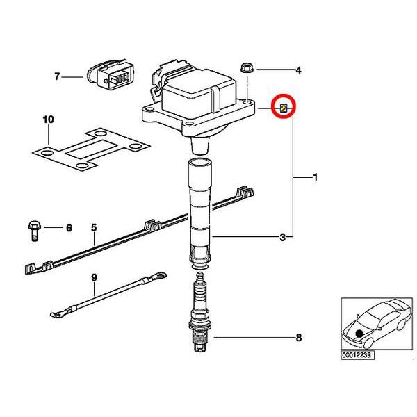 BMW イグニッションコイル Z3シリーズ E36 2.0 2.2i 2.8 3.0i M3.2 