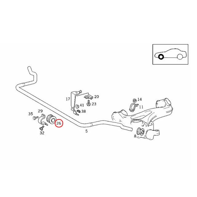 Mercedes-Benz（メルセデス・ベンツ） スタビライザーブッシュ スタビ