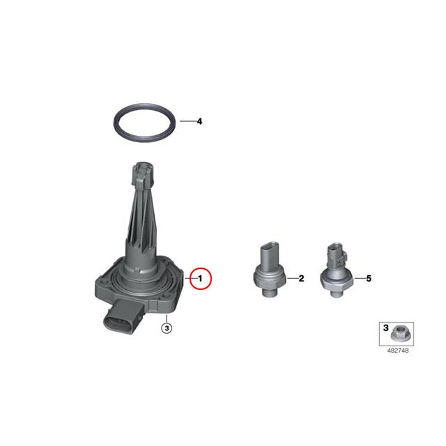 ミニ クーパーS N14エンジン用　フェールレベルセンサー純正品 MINI（ミニ） エンジンオイルレベルセンサー F54 クーパー クーパーD