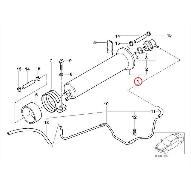 燃料フィルター フューエルフィルター　BMW 5シリーズ E39　525i 530i 540i　DD25 DE44 DM25 DN44 DS25 DS25A DS30 DT25 DT30｜centpiashop｜02