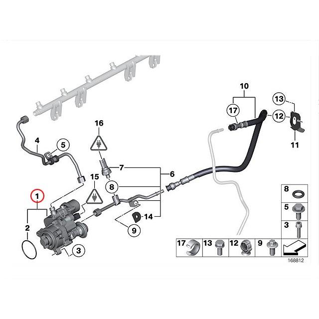 純正 高圧ポンプ　BMW 7シリーズ F01 F02　740i 740Li　KA30 KB30　N54 直6エンジン｜centpiashop｜02