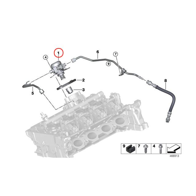 BMW ハイプレッシャーポンプ BMW 5シリーズ G30 G31 523i 530e 530i