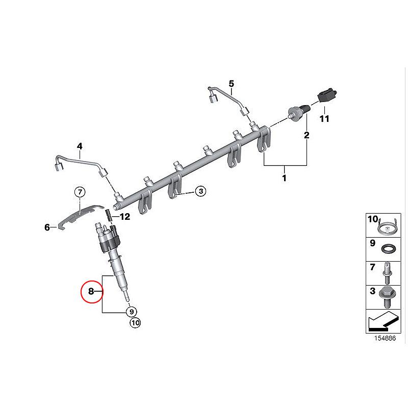  E46M3 純正インジェクター６本 動作確認済み BMW 純正品 インジェクター BMW E82 E90 E91 E92 E93 F01 F02 F07 F10