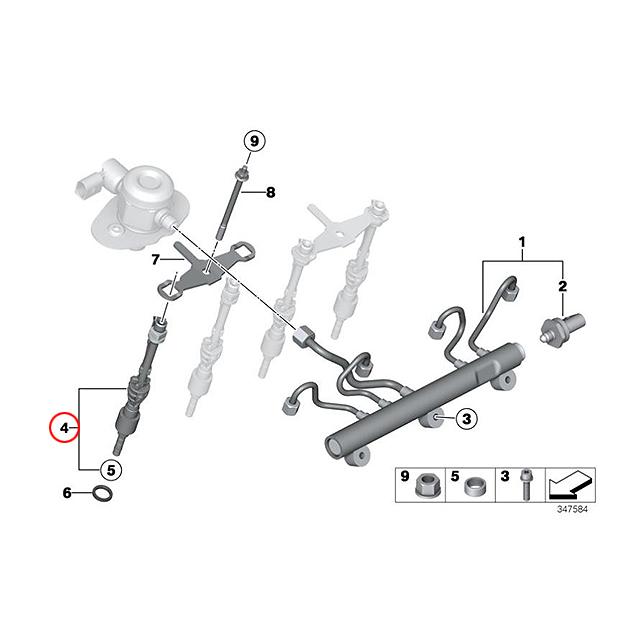 BMW インジェクター 5シリーズ F07 F10 F11 550i M5 SN44 FV44M KN44 