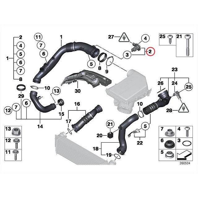 BMW エアマスセンサー 1シリーズ E82 135i UC30 N55 直6エンジン