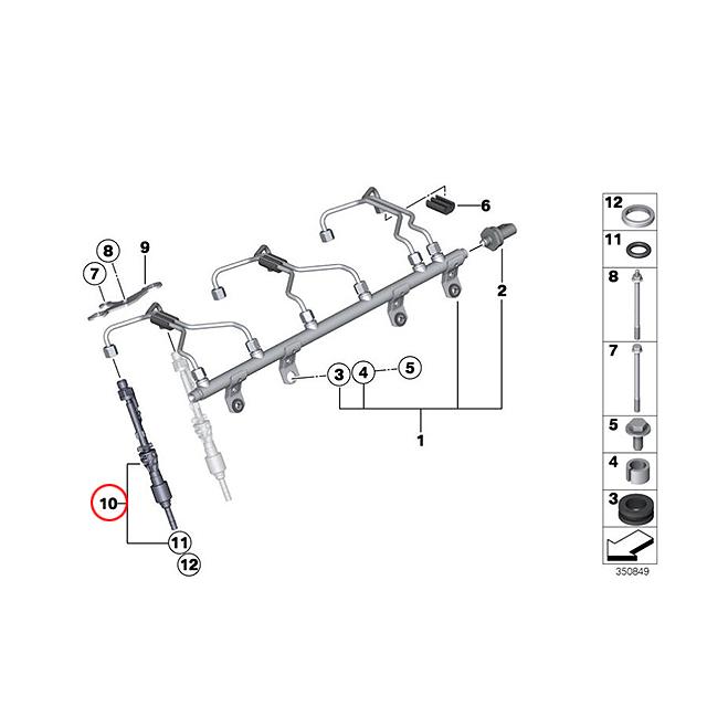 インジェクター　BMW X1シリーズ E84　20i 28i　VL20 VM20｜centpiashop｜02