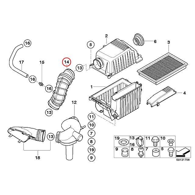 エルボーパイプ　MINI(ミニ) R52 R53　クーパーS　RH16 RE16GP RE16　CooperS｜centpiashop｜02