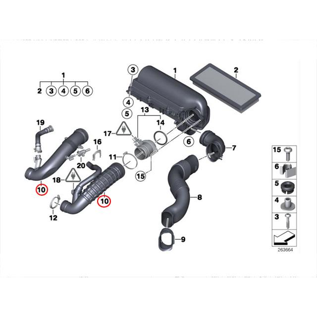 MINI（ミニ） インテークパイプ R55 R56 R57 ジョンクーパーワークス