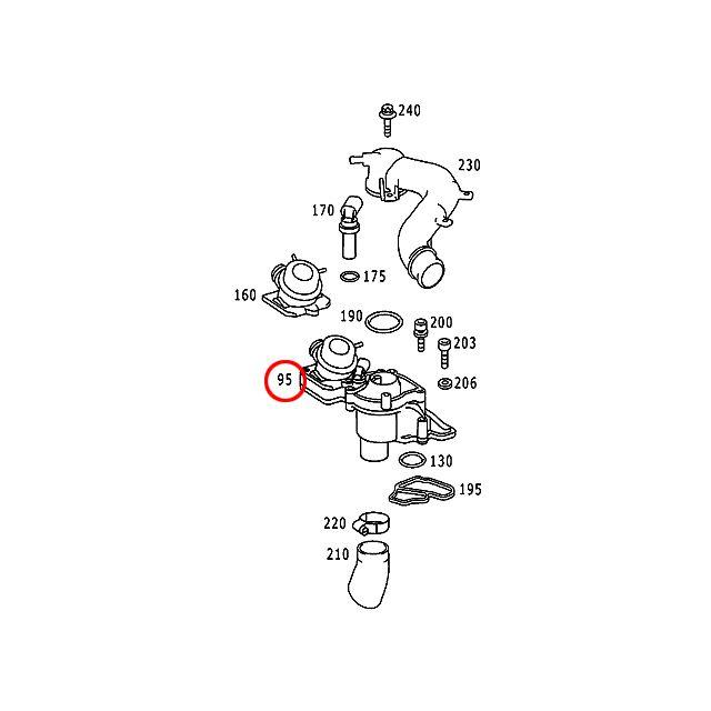純正 サーモスタット メルセデスベンツ Sクラス W220 S600 M137 V12エンジン 1372000215ed02セントピア