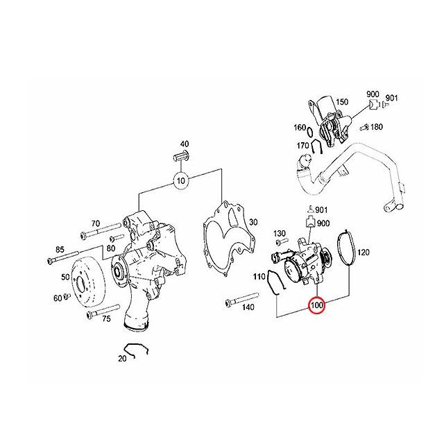 純正 63AMG サーモスタット メルセデスベンツ Cクラス W204 C63AMG M156 V8エンジン 1562030475ed04