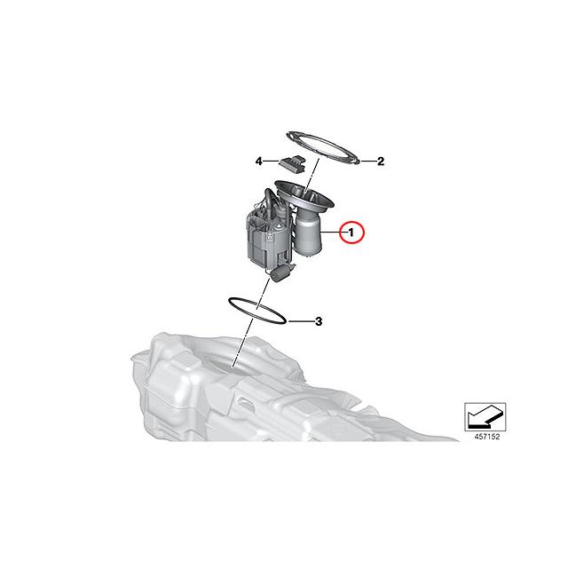 BMW 純正e39 後期モデル用　ウォーターポンプ　フューエルポンプ 純正 BMW 燃料ポンプ ＜ BMWパーツ専門プロテックオートショップ