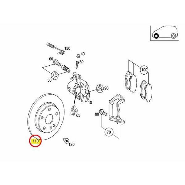 ブレーキローター フロント 左右セット メルセデスベンツ Aクラス W168 A160