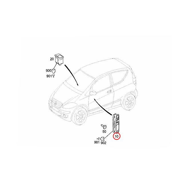 パワーウインドウ　スイッチ　メルセデスベンツ　B170　B200　W245　Bクラス　B180