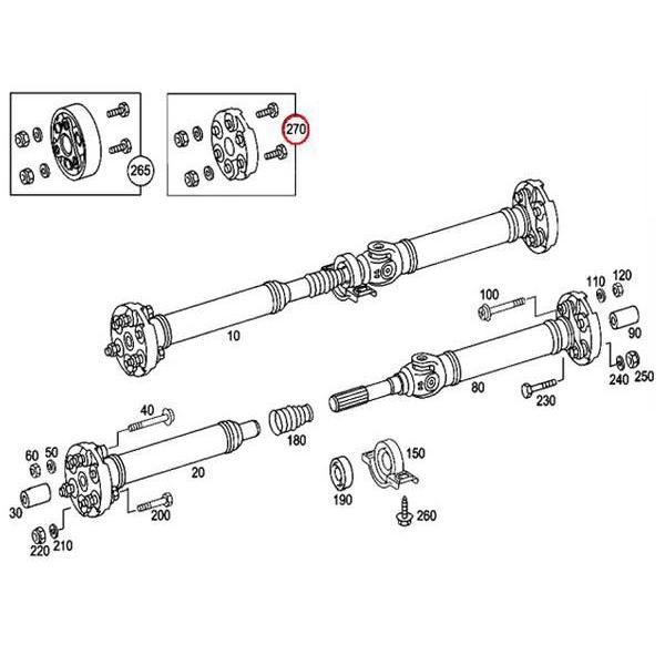 コンパニオンプレート ジョイントディスク 100mm メルセデスベンツ Eクラス W212 E300_1
