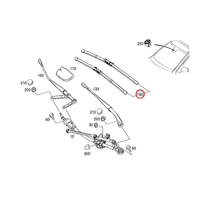 Mercedes-Benz（メルセデス・ベンツ） 純正品 ワイパーブレード
