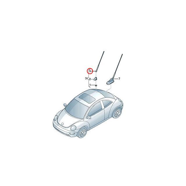 アンテナロッド フォルクスワーゲン ゴルフ4 1JAEH 1JAGN 1JAGU