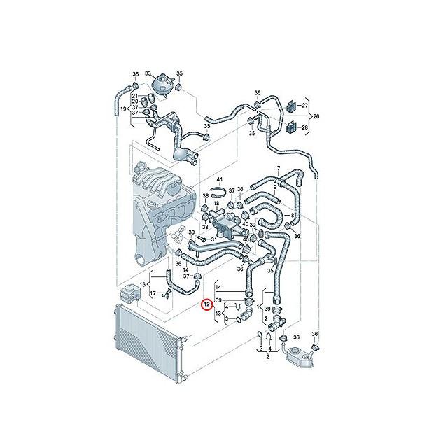 ラジエター ラジエーター アッパーホース フォルクスワーゲン ゴルフ4 1JAVU 1JBFQ GOLF4 :1J0122101AG:セント ...