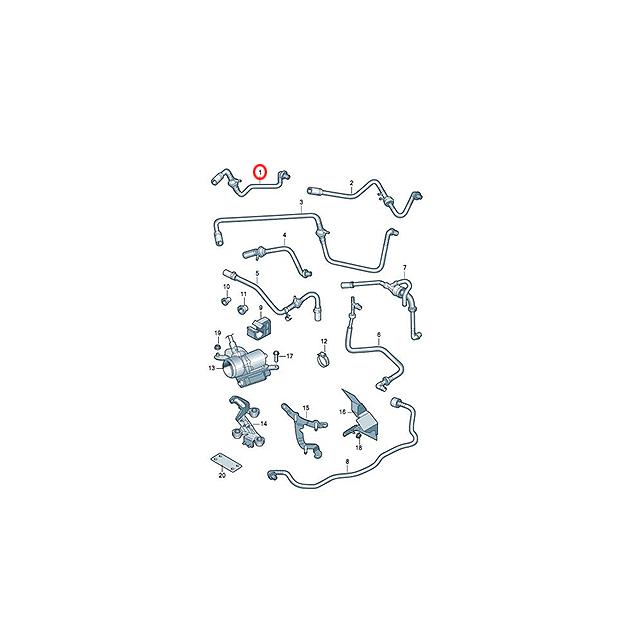 バキュームホース フォルクスワーゲン ゴルフ4(1J) ボーラ(1J)_1