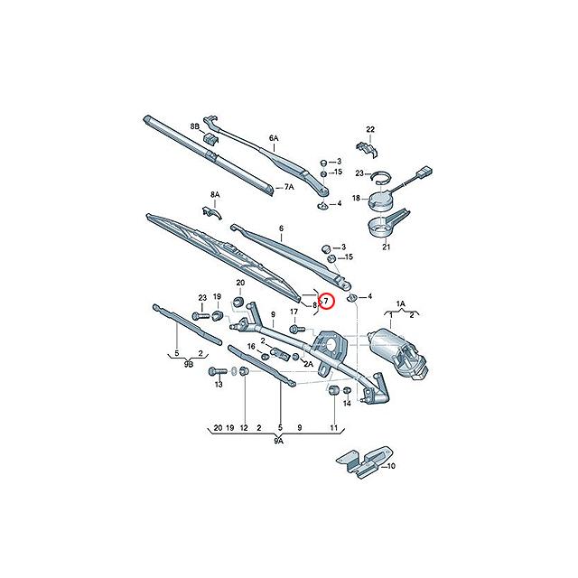 ワイパーブレード フロント 左右セット　フォルクスワーゲン アウディ　ボーラ(1J) ルポ(6X)　A3(8L)　右ハンドル車用｜centpiashop｜02