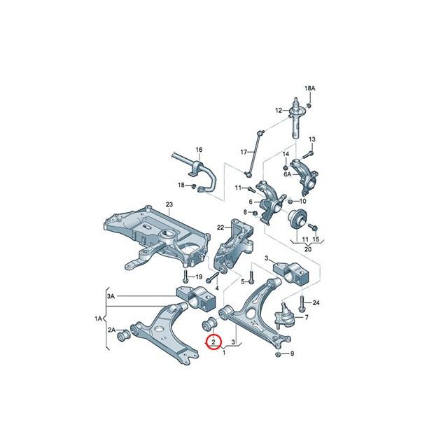 Audi（アウディ） ロアアームブッシュ フロント 左右共通 TT/TTS/TTRS