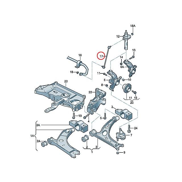 US Odyssey RL5 フロントスタビリンクロッド