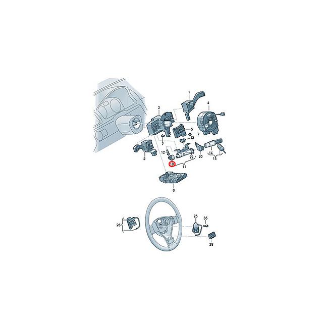 フォルクスワーゲン イグニッションスイッチ ゴルフ6 1KAXX 1KBLG