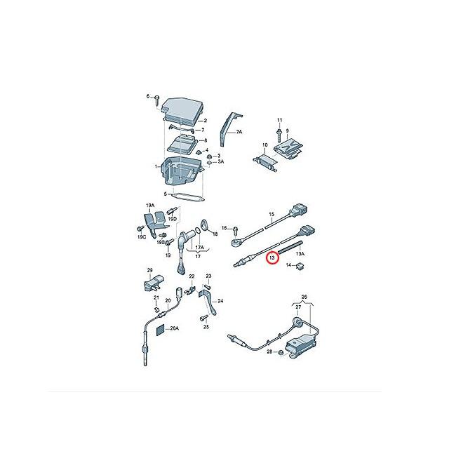 アウディTT8SO2センサー　ラムダセンサー正規純正部品　動作確認済み アウディ O2センサー/ラムダセンサー 前側| A6オールロード|4FH