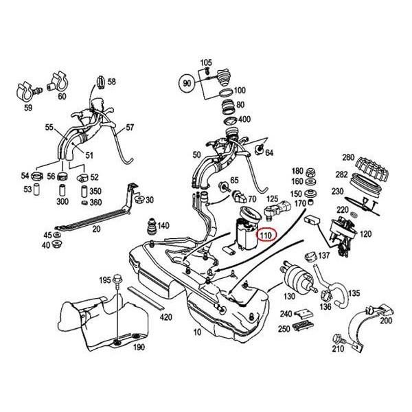 燃料ポンプ フューエルポンプ　メルセデスベンツ　W209 W203　2002年以降｜centpiashop｜02