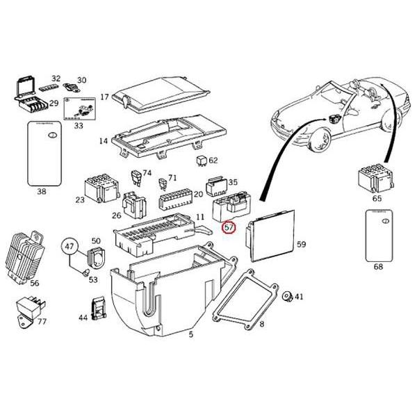 Mercedes-Benz（メルセデス・ベンツ） ヒューズボックス リレー