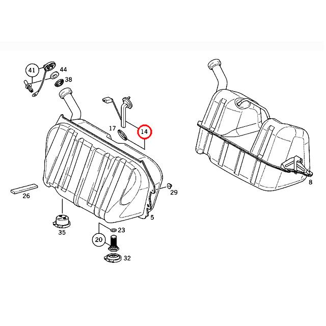 Mercedes-Benz フューエルレベルセンサー メルセデスベンツ Eクラス 