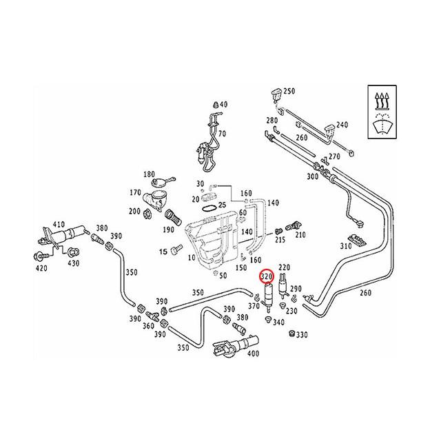 Mercedes-Benz（メルセデス・ベンツ） ヘッドライト ウォッシャーポンプ ウォッシャーモーター CLSクラス W218 ...