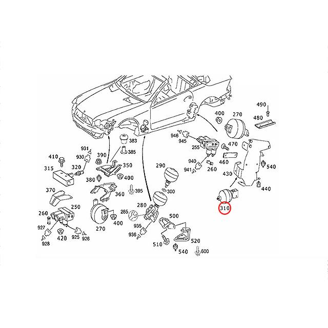 Mercedes-Benz（メルセデス・ベンツ） 純正品 ABC アキュームレーター