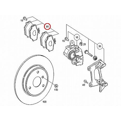 ブレーキパッド フロント 左右セット　スマート COUPE SMART ForTwo COUPE　0.6ターボ 0.7ターボ ターボ MHD ブラバス　MC01L MC01M 450332 450333 451331｜centpiashop｜02