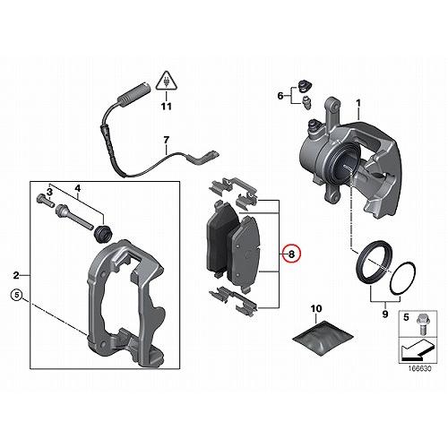 BMW ブレーキパッド リア 左右セット BMW MINI(ミニ) E87 E90 R60 R61