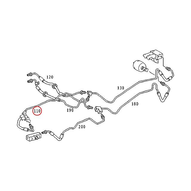 Mercedes-Benz（メルセデス・ベンツ） 純正品 ABCホース ハイ