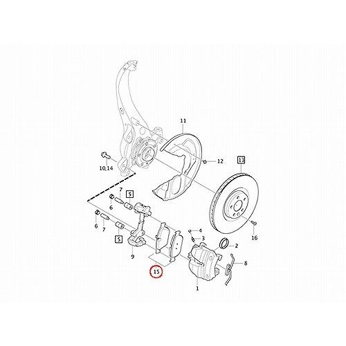 ボルボ（VOLVO） ブレーキパッド フロント 左右セット V60 T5 2.0T