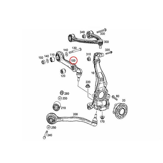 Mercedes-Benz（メルセデス・ベンツ） ロアアーム フロント 右側 S