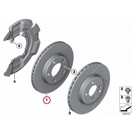 専用商品 ブレーキローター フロント 左右セット MINI(ミニ) R55 R56 R57 R58